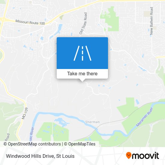 Mapa de Windwood Hills Drive