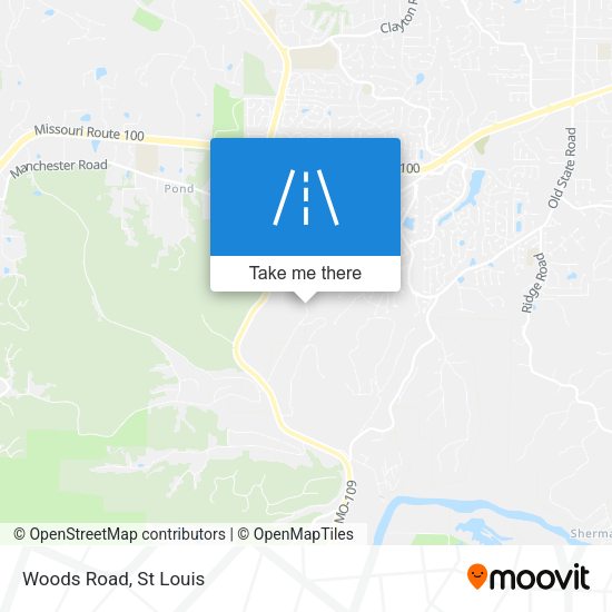 Mapa de Woods Road