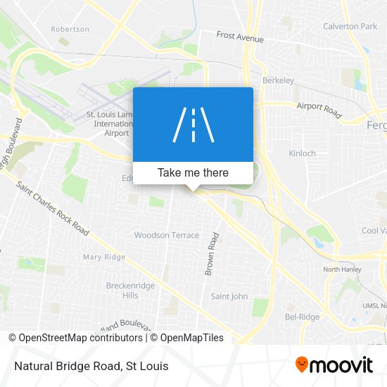 Mapa de Natural Bridge Road