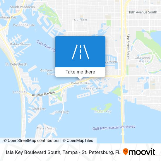 Mapa de Isla Key Boulevard South