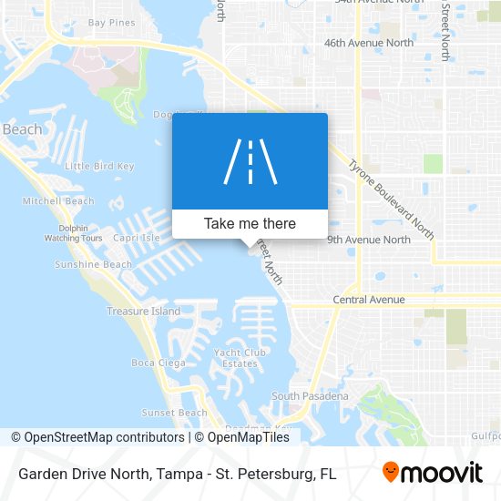 Garden Drive North map