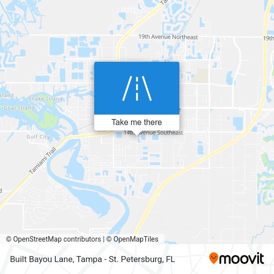 Mapa de Built Bayou Lane