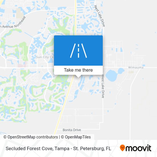 Secluded Forest Cove map
