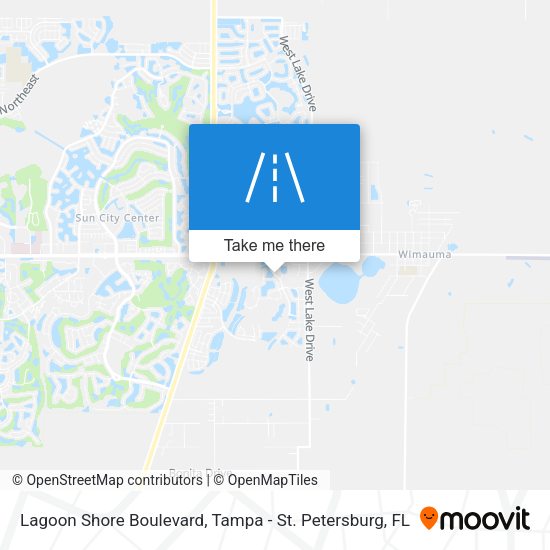 Lagoon Shore Boulevard map