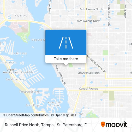 Russell Drive North map