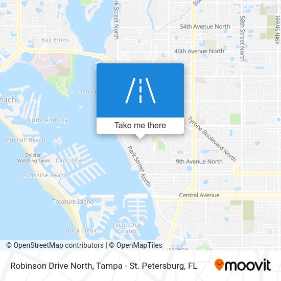 Mapa de Robinson Drive North