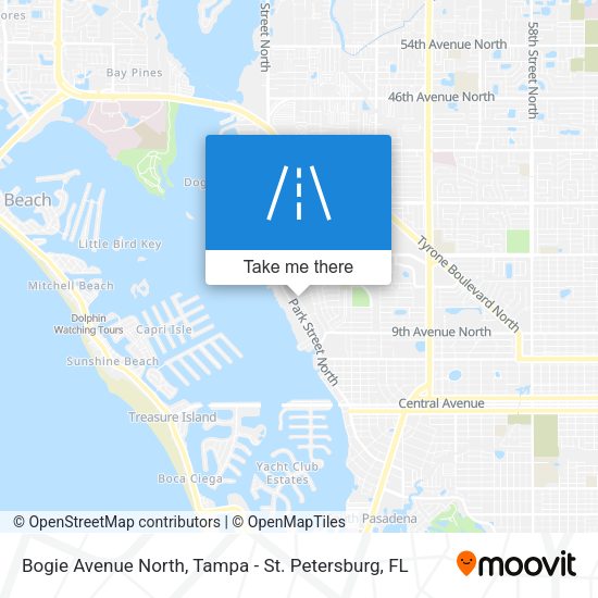 Bogie Avenue North map
