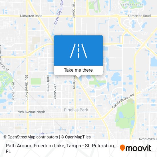 Mapa de Path Around Freedom Lake