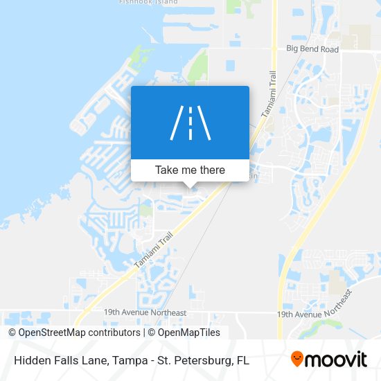 Hidden Falls Lane map