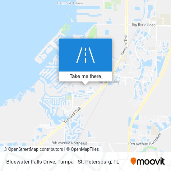 Bluewater Falls Drive map