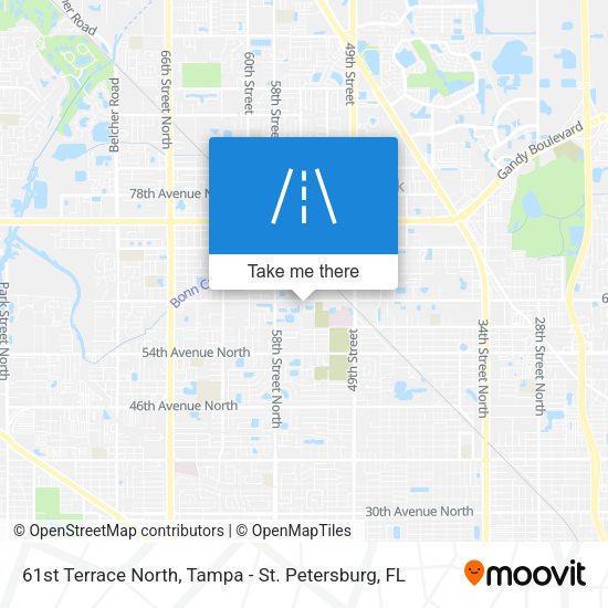 61st Terrace North map