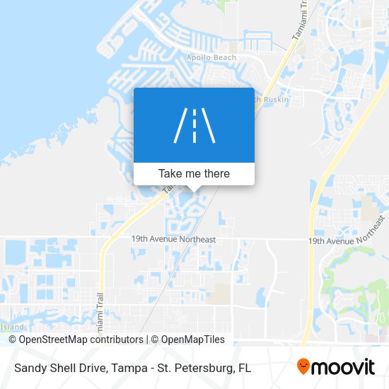 Sandy Shell Drive map