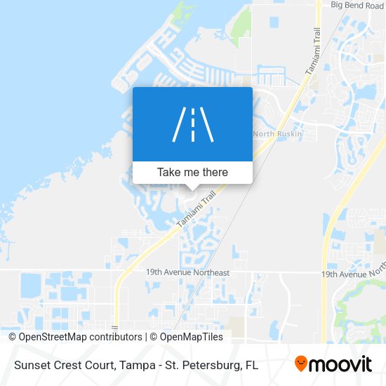 Sunset Crest Court map