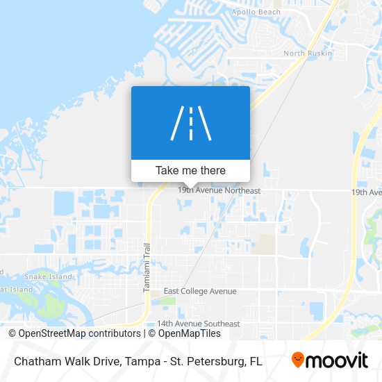 Chatham Walk Drive map