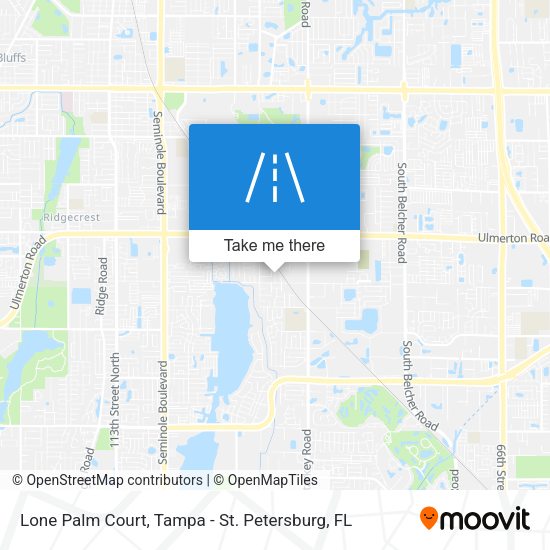 Mapa de Lone Palm Court