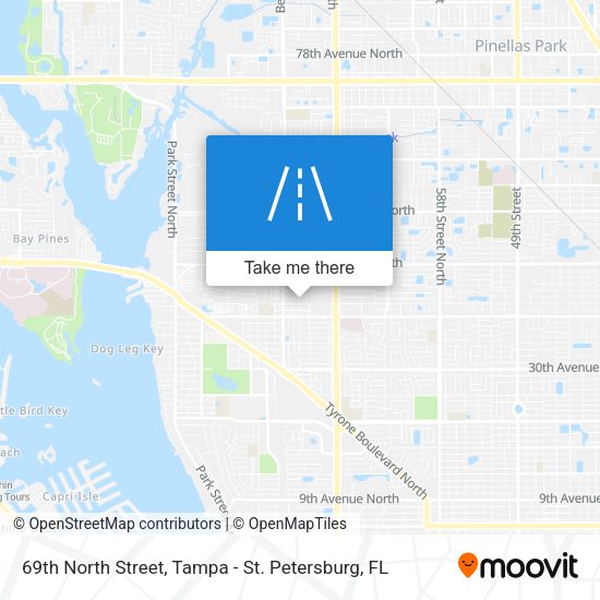 69th North Street map