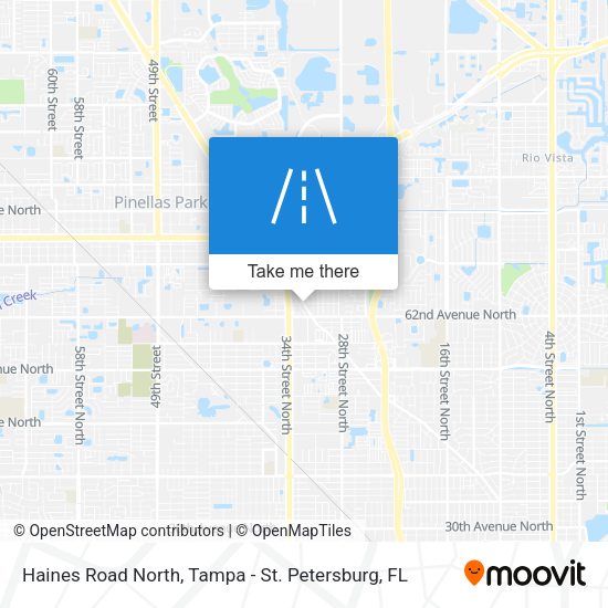 Mapa de Haines Road North
