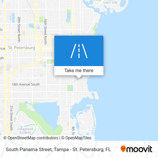 Mapa de South Panama Street