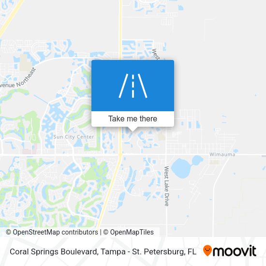 Coral Springs Boulevard map