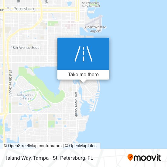 Island Way map
