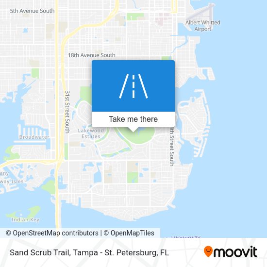 Mapa de Sand Scrub Trail