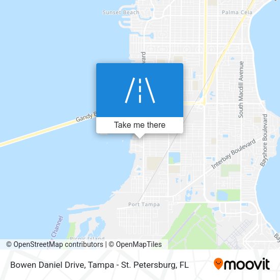 Bowen Daniel Drive map