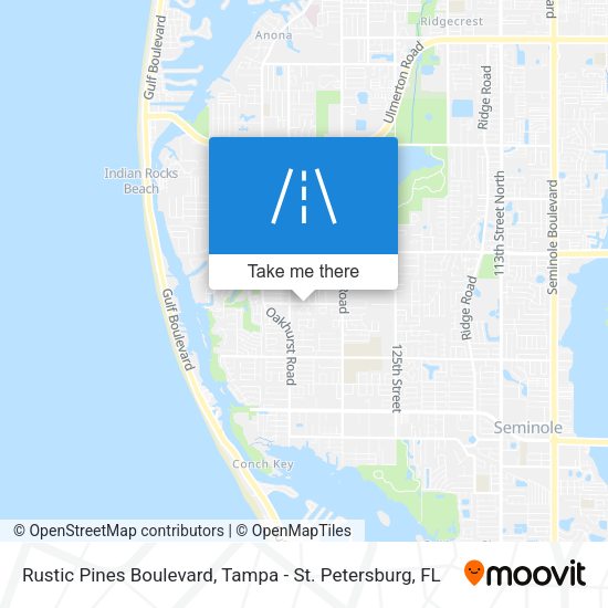 Rustic Pines Boulevard map