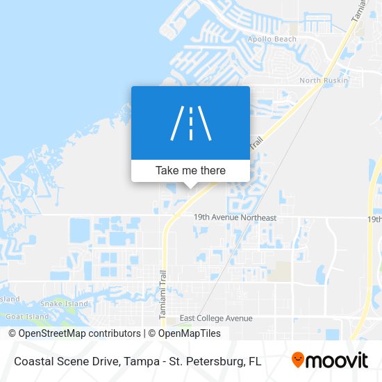 Mapa de Coastal Scene Drive