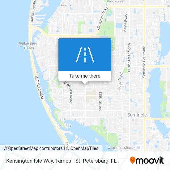 Mapa de Kensington Isle Way