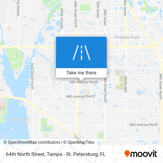 Mapa de 64th North Street