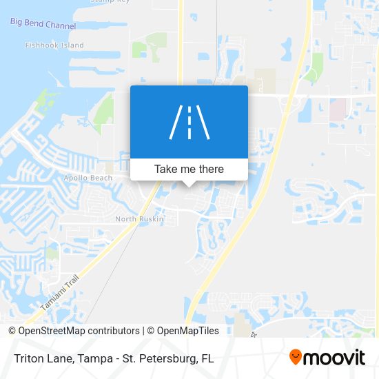 Triton Lane map