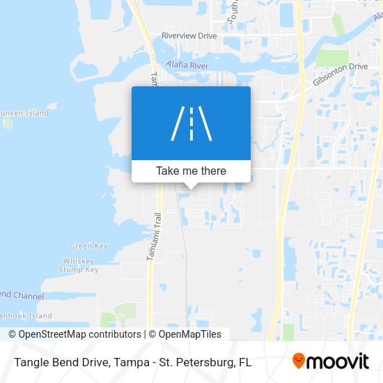 Tangle Bend Drive map