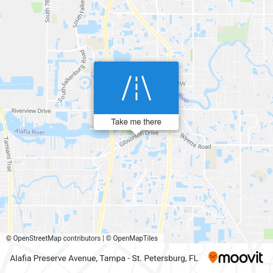 Alafia Preserve Avenue map