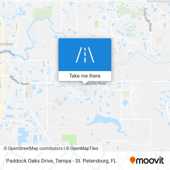 Mapa de Paddock Oaks Drive