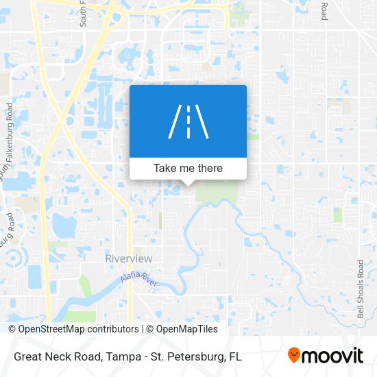Mapa de Great Neck Road