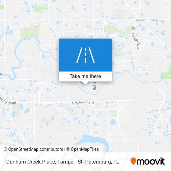 Dunham Creek Place map