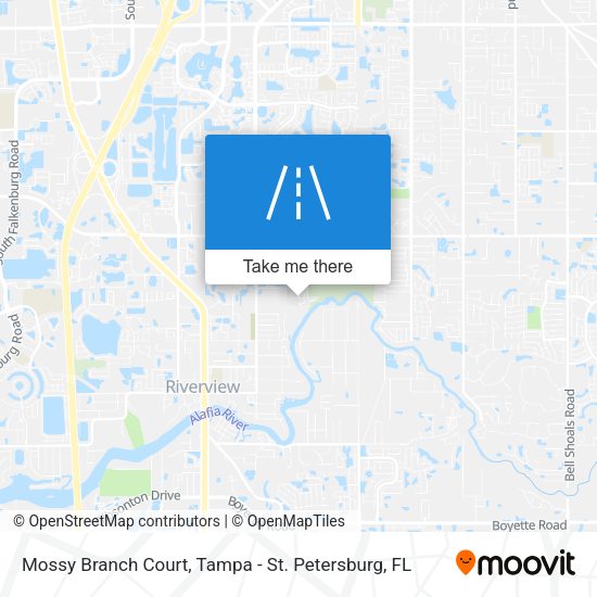 Mossy Branch Court map