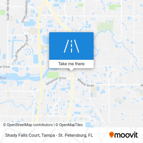 Mapa de Shady Falls Court