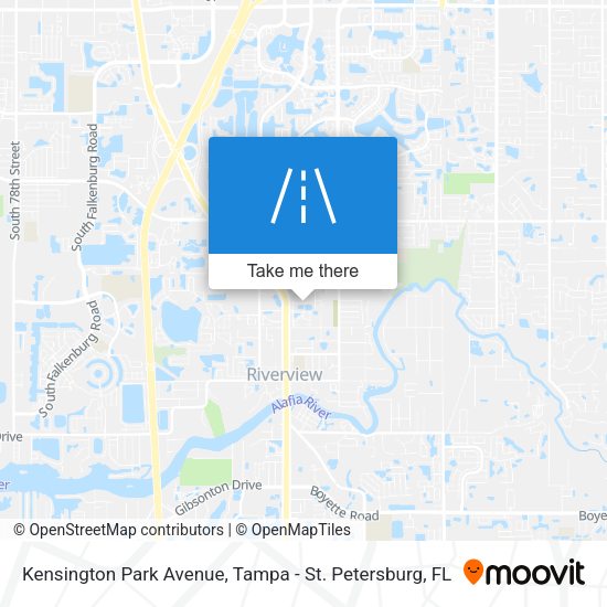 Kensington Park Avenue map