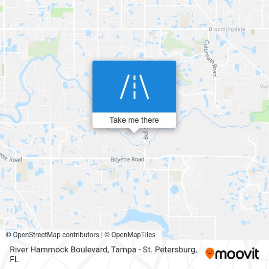 River Hammock Boulevard map