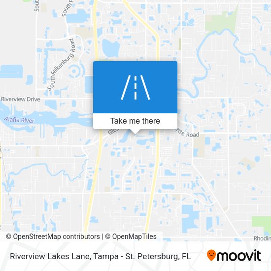 Riverview Lakes Lane map