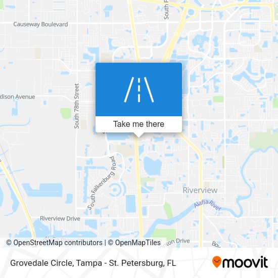 Mapa de Grovedale Circle
