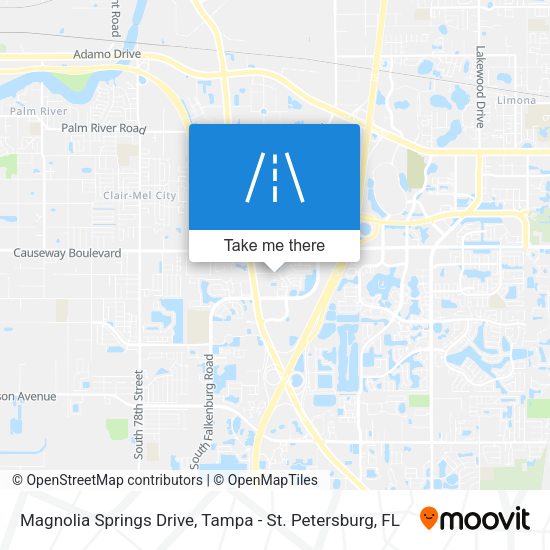 Mapa de Magnolia Springs Drive