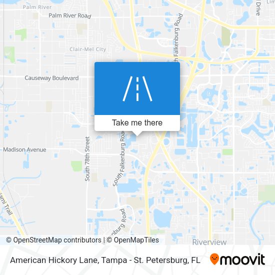 Mapa de American Hickory Lane