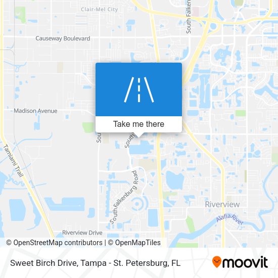 Sweet Birch Drive map