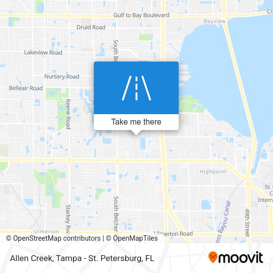 Allen Creek map