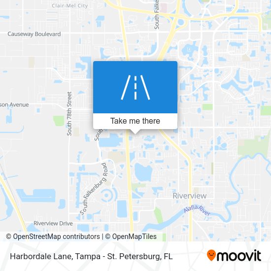 Harbordale Lane map