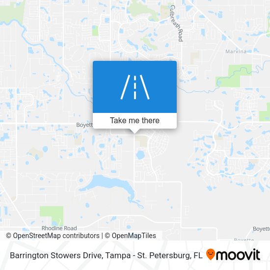 Barrington Stowers Drive map
