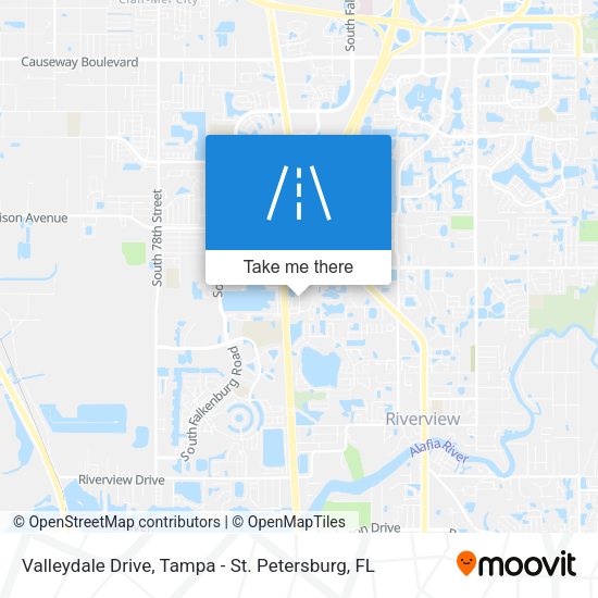 Valleydale Drive map