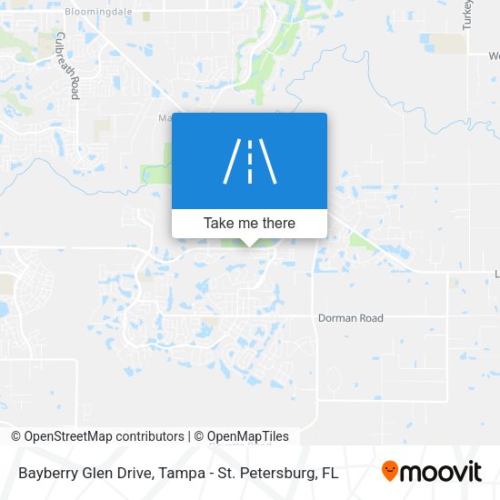 Bayberry Glen Drive map